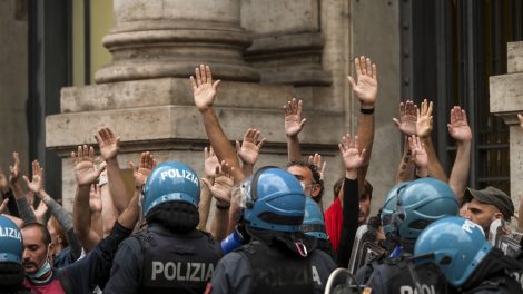Italy green pass protests