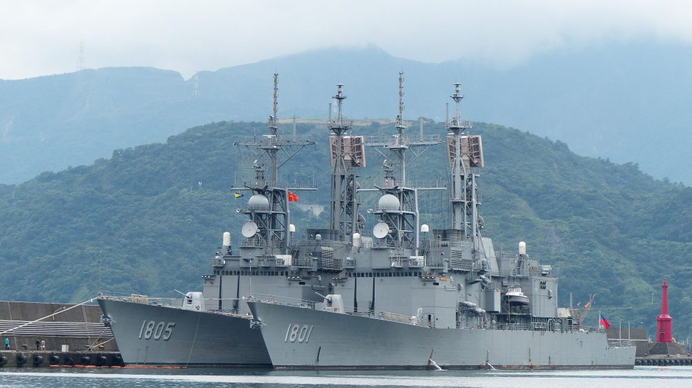 Two Chinese warships
