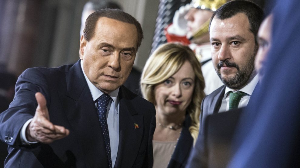 Berlusconi Meloni Salvini